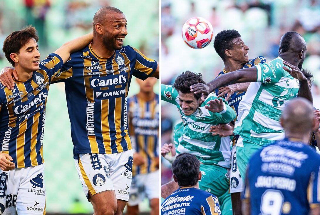 La Furia Azulgrana Humaña Santos Laguna: Doblete de Joao Pedro y Revancha en el Estadio Tecnológico sobre Atlético San Luis.