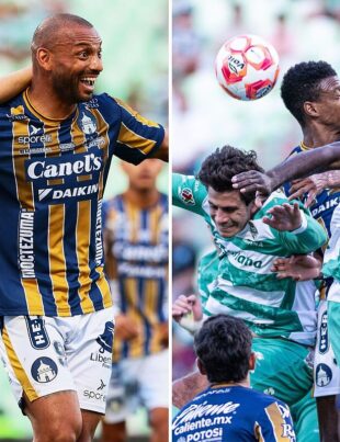 La Furia Azulgrana Humaña Santos Laguna: Doblete de Joao Pedro y Revancha en el Estadio Tecnológico sobre Atlético San Luis.